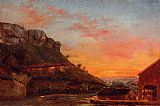 Gustave Courbet Wall Art - The Valley of the Loue